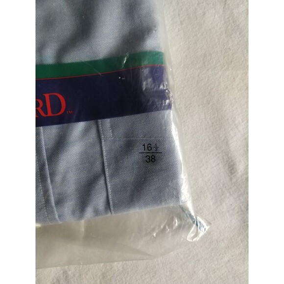 Vtg Woodward Dayton Single Needle Tailoring Blue Oxford Shirt 16.5/38 USA 1980s - Picture 7 of 13